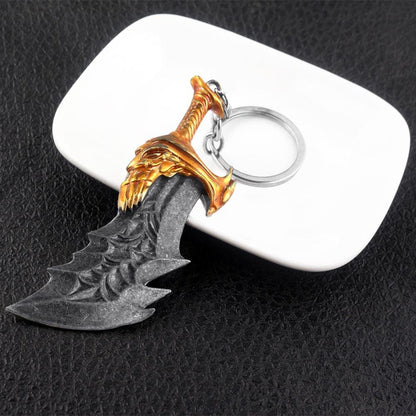 New God of War 4 Kratos Sword Keychain Pendant Keyring Jewelry Men And Women Car key chain Accessories - NERD BEM TRAJADO