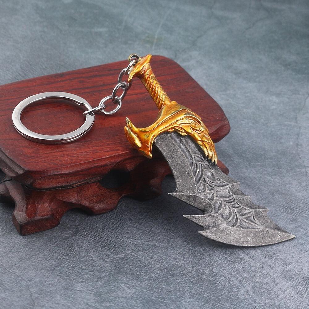 New God of War 4 Kratos Sword Keychain Pendant Keyring Jewelry Men And Women Car key chain Accessories - NERD BEM TRAJADO