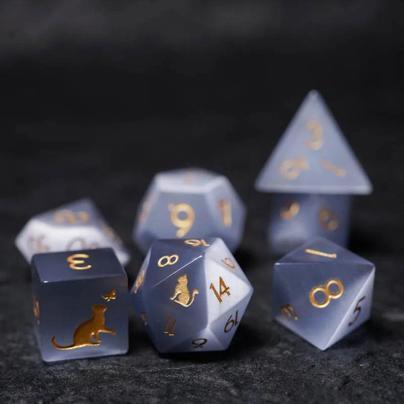 Kit de Dados RPG de Obsidiana