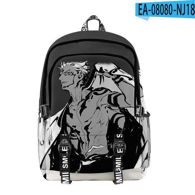 Manga Collage Backpack for Girls Boys Travel Rucksack Satoru Gojo Jujutsu Kaisen Itadori Megumi Anime Backpacks for Teenage - NERD BEM TRAJADO