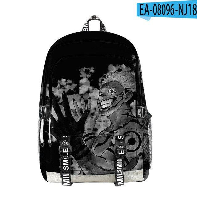 Manga Collage Backpack for Girls Boys Travel Rucksack Satoru Gojo Jujutsu Kaisen Itadori Megumi Anime Backpacks for Teenage - NERD BEM TRAJADO