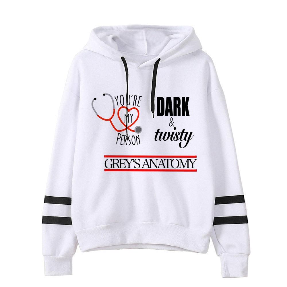 Unisex Greys Anatomy Sweatshirt Women You&#39;re My Person Hoodies Korean Style Harajuku Hooded Ulzzang Aesthetic Anime Hoody Female - NERD BEM TRAJADO