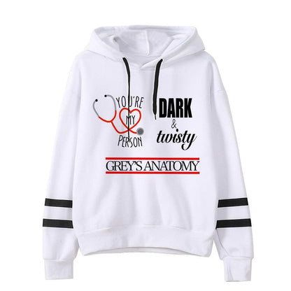 Unisex Greys Anatomy Sweatshirt Women You&#39;re My Person Hoodies Korean Style Harajuku Hooded Ulzzang Aesthetic Anime Hoody Female - NERD BEM TRAJADO