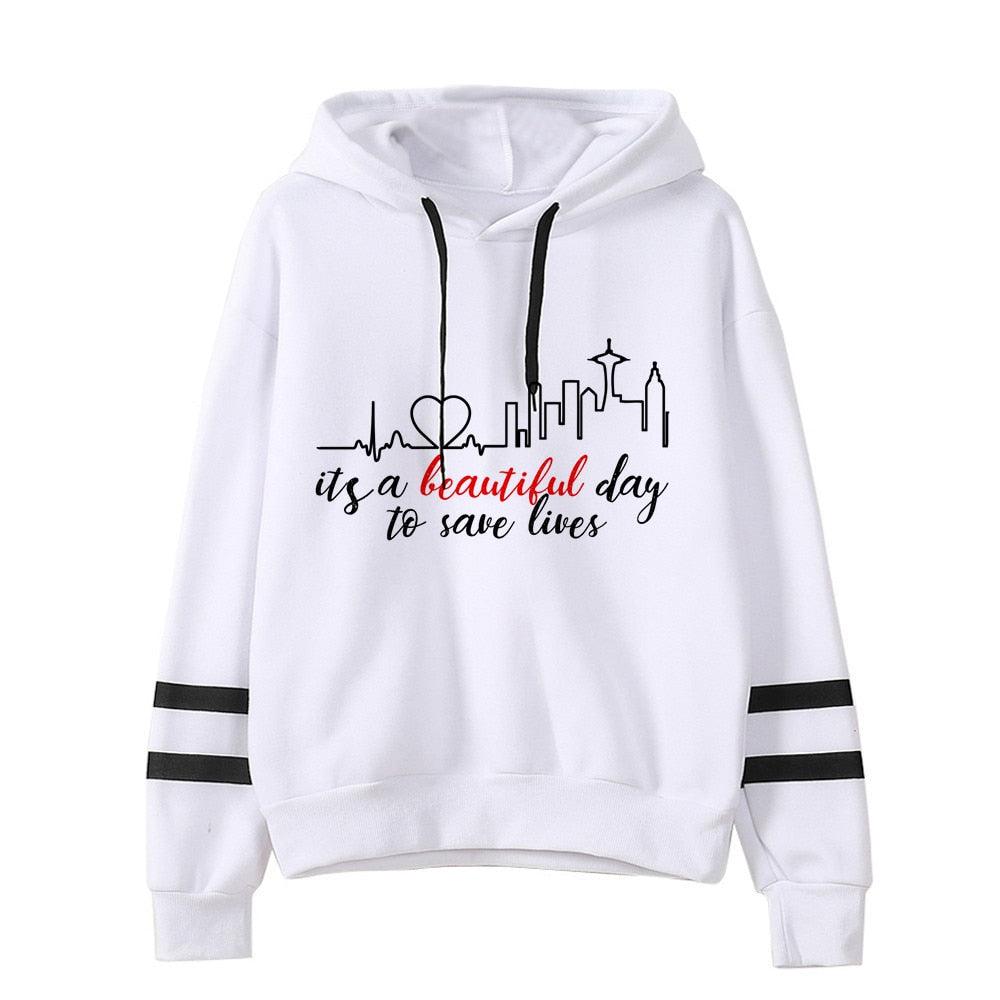 Unisex Greys Anatomy Sweatshirt Women You&#39;re My Person Hoodies Korean Style Harajuku Hooded Ulzzang Aesthetic Anime Hoody Female - NERD BEM TRAJADO