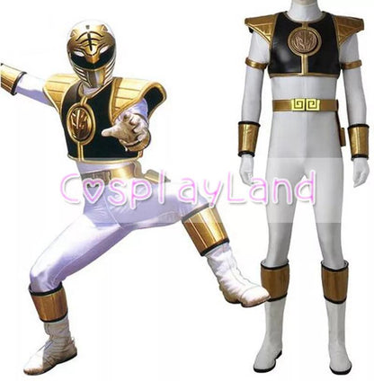 Fantasia para Cosplay Power Ranger Branco