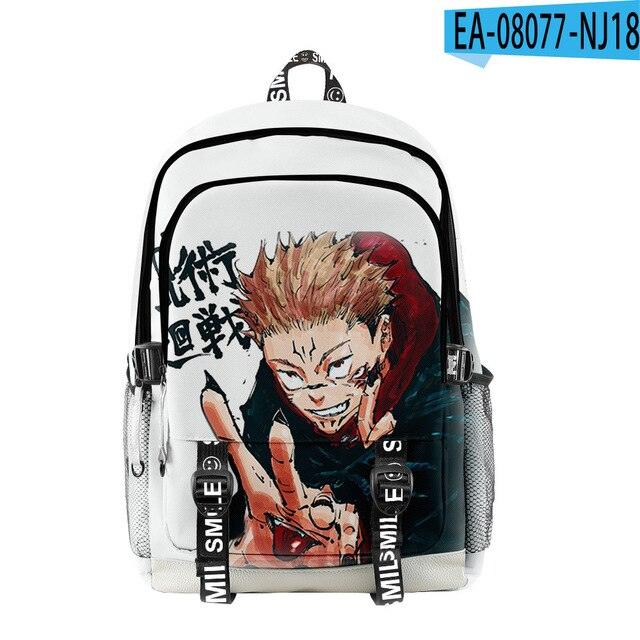 Manga Collage Backpack for Girls Boys Travel Rucksack Satoru Gojo Jujutsu Kaisen Itadori Megumi Anime Backpacks for Teenage - NERD BEM TRAJADO