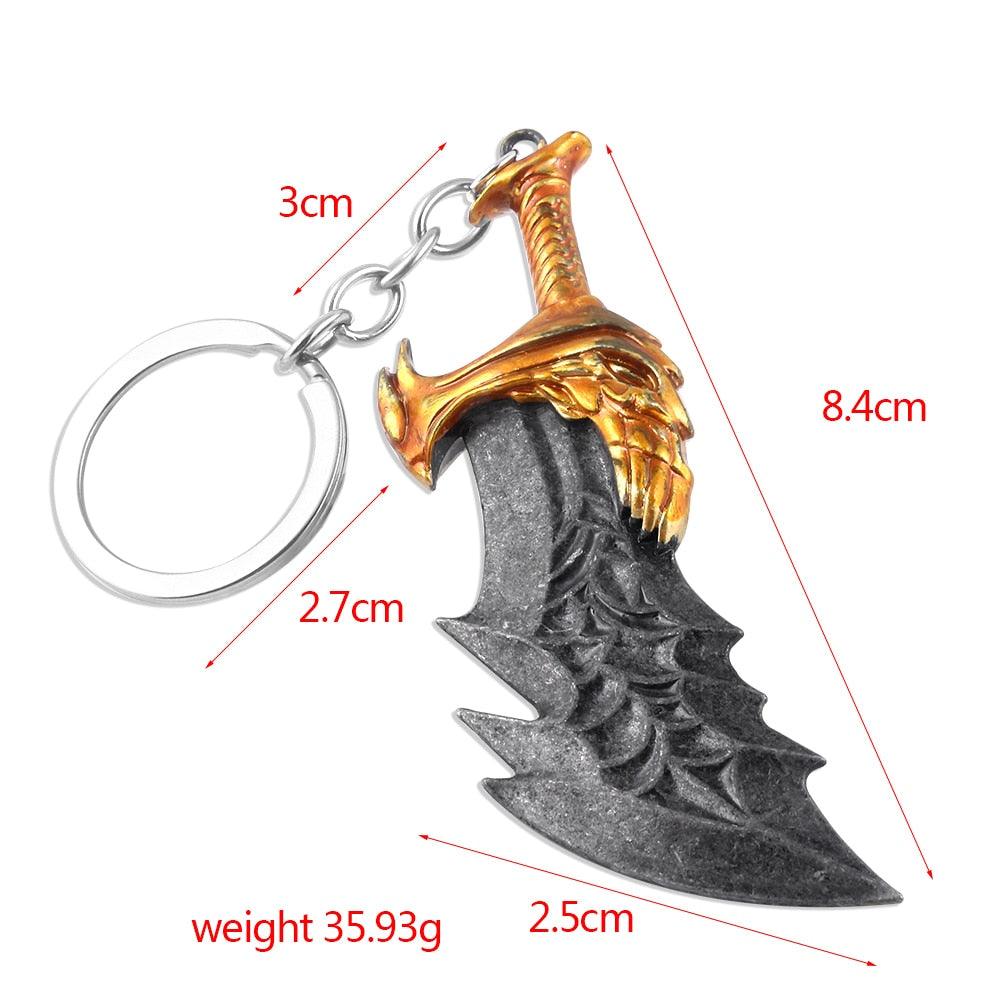 New God of War 4 Kratos Sword Keychain Pendant Keyring Jewelry Men And Women Car key chain Accessories - NERD BEM TRAJADO