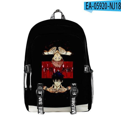 Manga Collage Backpack for Girls Boys Travel Rucksack Satoru Gojo Jujutsu Kaisen Itadori Megumi Anime Backpacks for Teenage - NERD BEM TRAJADO