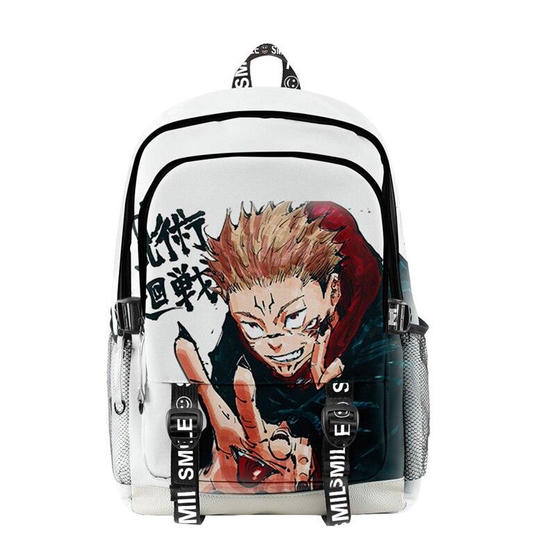 Manga Collage Backpack for Girls Boys Travel Rucksack Satoru Gojo Jujutsu Kaisen Itadori Megumi Anime Backpacks for Teenage - NERD BEM TRAJADO