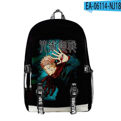 Manga Collage Backpack for Girls Boys Travel Rucksack Satoru Gojo Jujutsu Kaisen Itadori Megumi Anime Backpacks for Teenage - NERD BEM TRAJADO