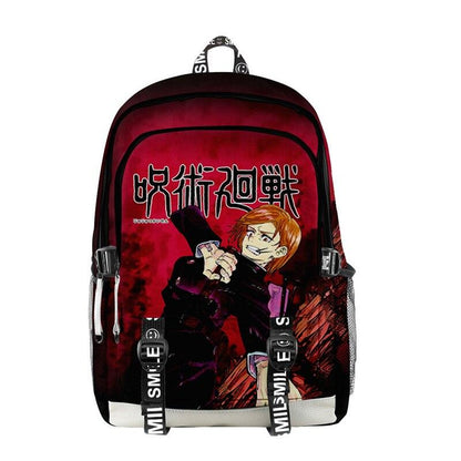 Manga Collage Backpack for Girls Boys Travel Rucksack Satoru Gojo Jujutsu Kaisen Itadori Megumi Anime Backpacks for Teenage - NERD BEM TRAJADO