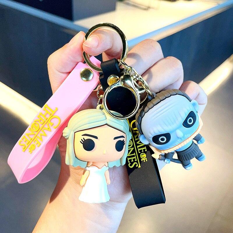 Cartoon Cute Green, Gray, Yellow Small Dinosaur Shaped Couple Keychain Small Gift - NERD BEM TRAJADO