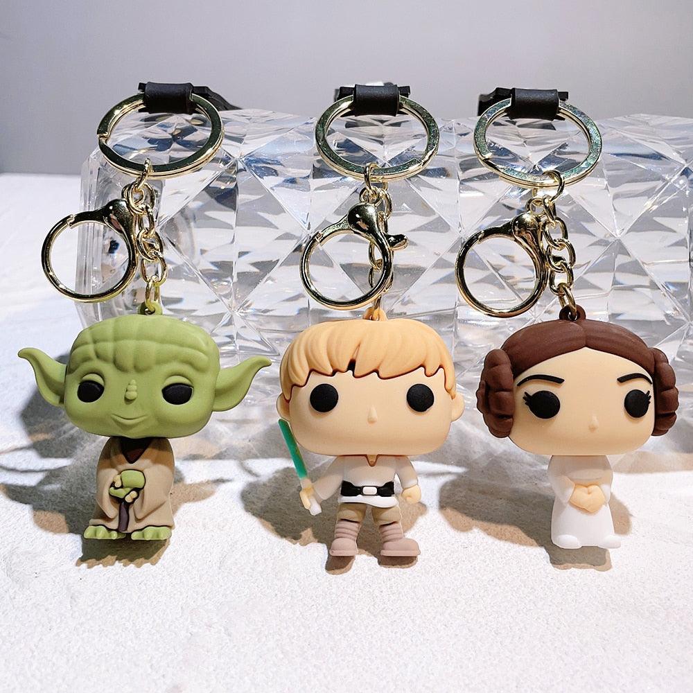 Disney Movie Star Wars Keychain Darth Vader Imperial Stormtrooper Yoda Baby Doll Keyrings Key Holder for Boys Gifts - NERD BEM TRAJADO