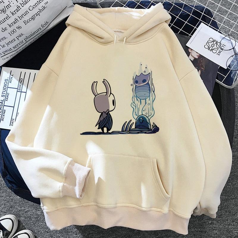 Hollow Knight hoodies men Korea Ulzzang grunge y2k aesthetic male pullover hoddies graphic streetwear - NERD BEM TRAJADO