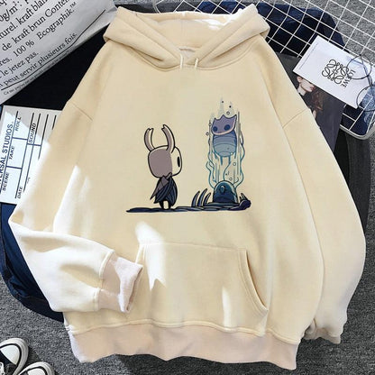 Hollow Knight hoodies men Korea Ulzzang grunge y2k aesthetic male pullover hoddies graphic streetwear - NERD BEM TRAJADO