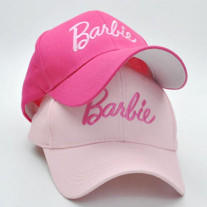 New Kawaii Barbie Baseball Cap Anime Fashion Cartoon Summer Autumn Girls Casual Letter Embroidery Printed Outdoor Sun Hat Gifts - NERD BEM TRAJADO