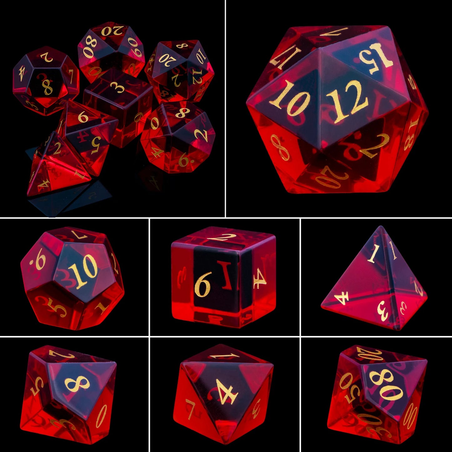 Kit de Dados RPG de Resina