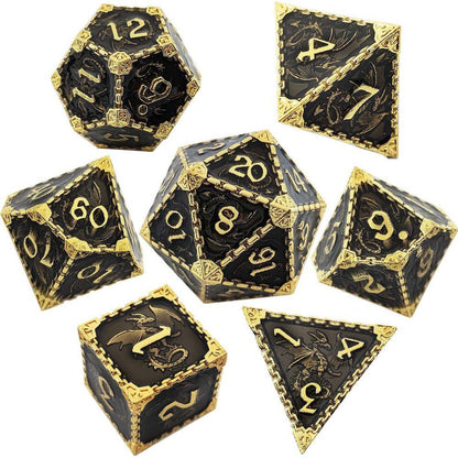 Kit de Dados RPG de Metal - NERD BEM TRAJADO