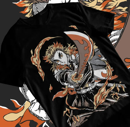 Camiseta Rengoku Kyojuro - Demon Slayer