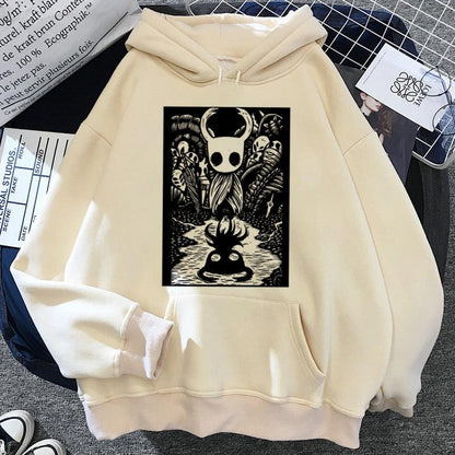 Hollow Knight hoodies men Korea Ulzzang grunge y2k aesthetic male pullover hoddies graphic streetwear - NERD BEM TRAJADO