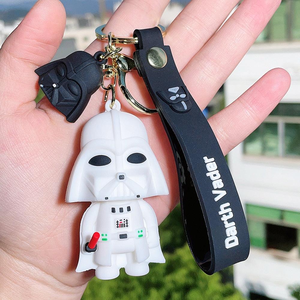 Disney Movie Star Wars Keychain Darth Vader Imperial Stormtrooper Yoda Baby Doll Keyrings Key Holder for Boys Gifts - NERD BEM TRAJADO