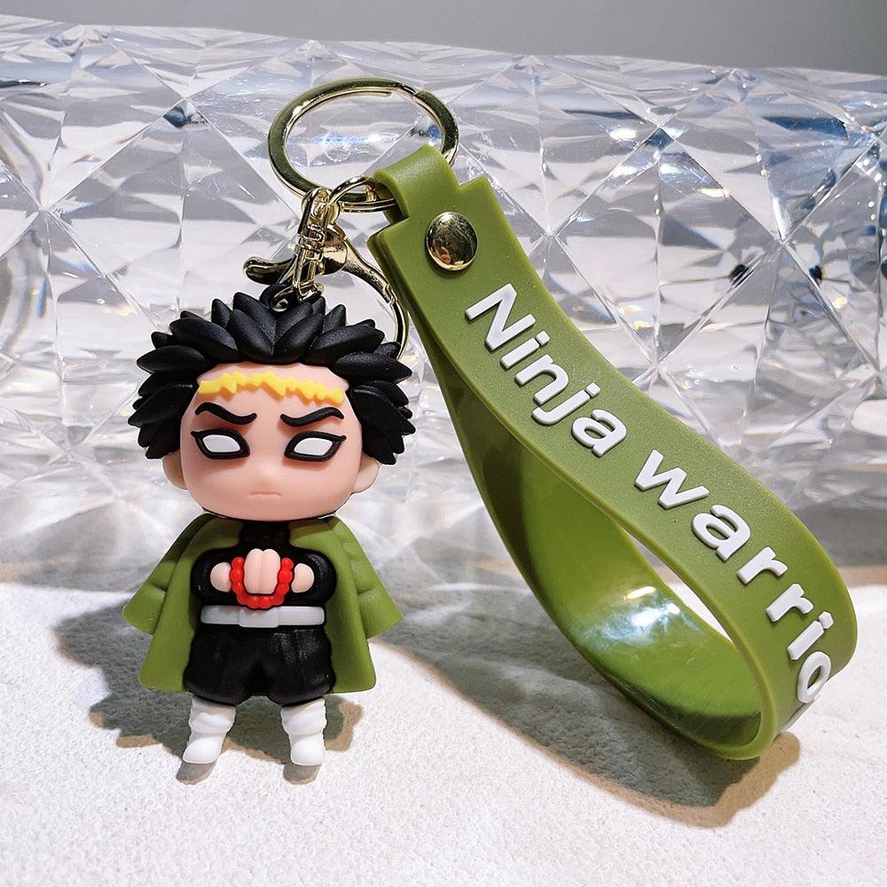 Anime Jewelry Demon Slayer Kimetsu no Yaiba Keychain The Blade of The Ghost Characters Acrylic Pendant Key Chain Gift - NERD BEM TRAJADO