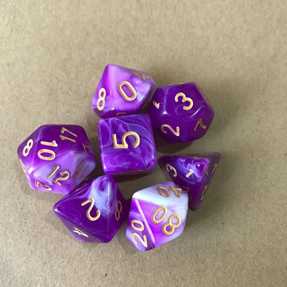 Kit de Dados RPG de Resina - NERD BEM TRAJADO