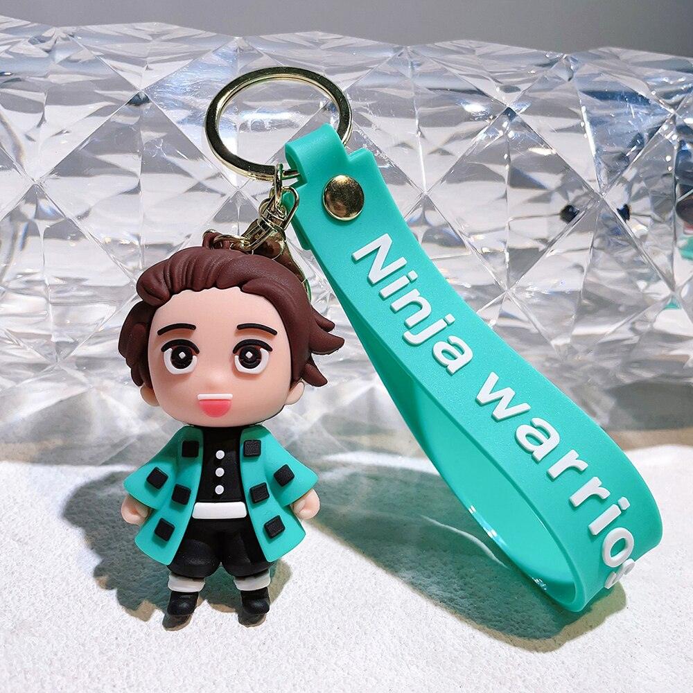 Anime Jewelry Demon Slayer Kimetsu no Yaiba Keychain The Blade of The Ghost Characters Acrylic Pendant Key Chain Gift - NERD BEM TRAJADO