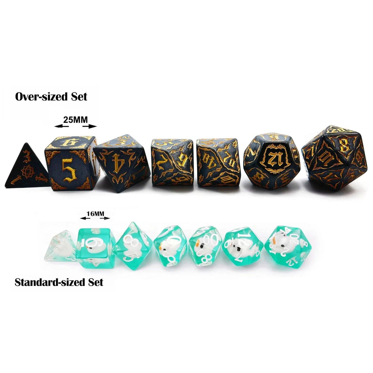 Kit de Dados RPG de Resina