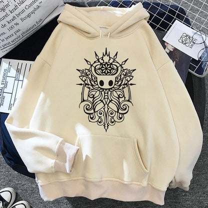 Hollow Knight hoodies men Korea Ulzzang grunge y2k aesthetic male pullover hoddies graphic streetwear - NERD BEM TRAJADO