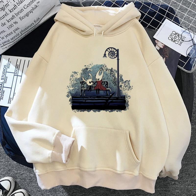 Hollow Knight hoodies men Korea Ulzzang grunge y2k aesthetic male pullover hoddies graphic streetwear - NERD BEM TRAJADO