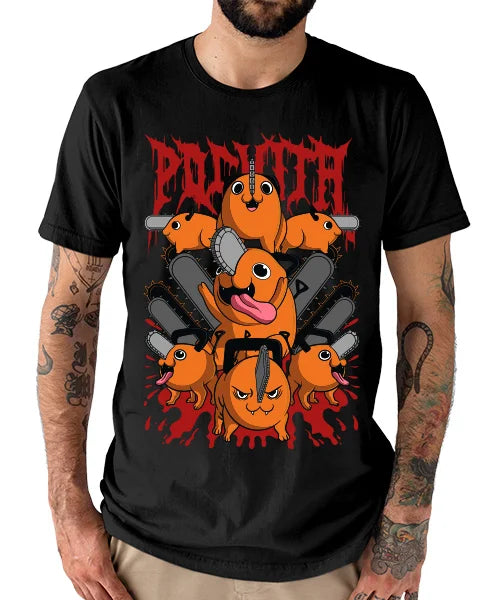 Camiseta Pochita - Chainsaw Man