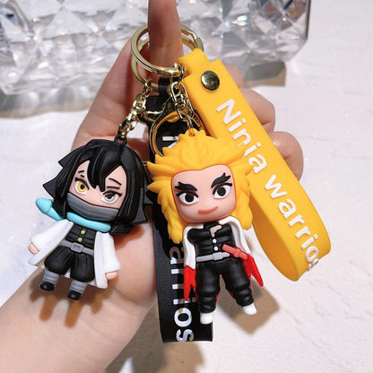 Anime Jewelry Demon Slayer Kimetsu no Yaiba Keychain The Blade of The Ghost Characters Acrylic Pendant Key Chain Gift - NERD BEM TRAJADO