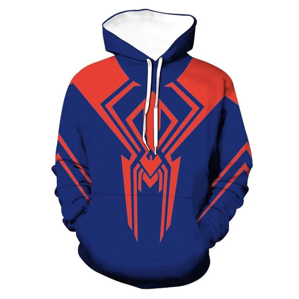 Marvel Spider Man 2099 Hoodies Miguel O'Hara Anime 3d Printing Cosplay Zipper Sweater Casual Outer Cartoon Men Clothing Sweater - NERD BEM TRAJADO