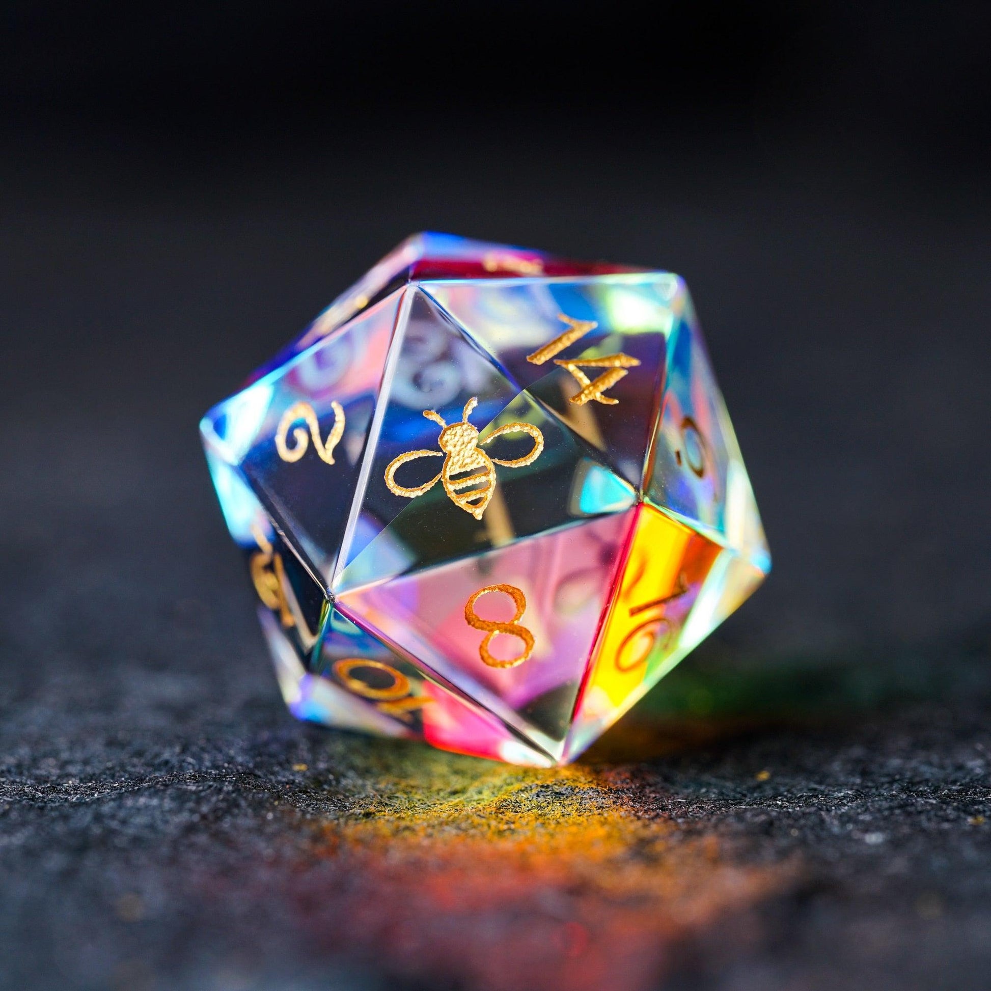 Kit de Dados RPG de Cristal - NERD BEM TRAJADO