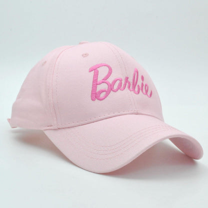 New Kawaii Barbie Baseball Cap Anime Fashion Cartoon Summer Autumn Girls Casual Letter Embroidery Printed Outdoor Sun Hat Gifts - NERD BEM TRAJADO