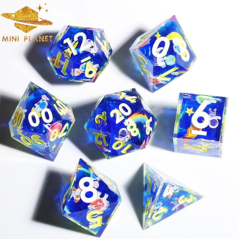 Kit de Dados RPG de Resina - NERD BEM TRAJADO