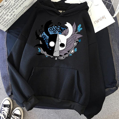 Hollow Knight hoodies men Korea Ulzzang grunge y2k aesthetic male pullover hoddies graphic streetwear - NERD BEM TRAJADO