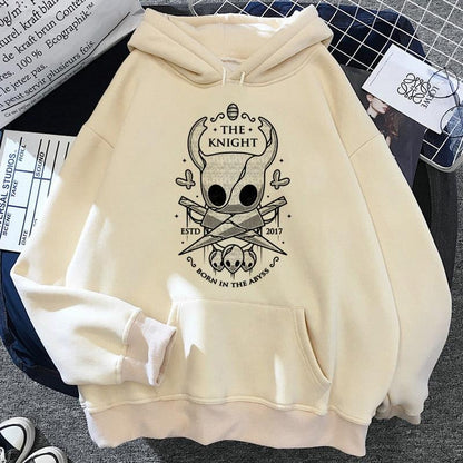 Hollow Knight hoodies men Korea Ulzzang grunge y2k aesthetic male pullover hoddies graphic streetwear - NERD BEM TRAJADO