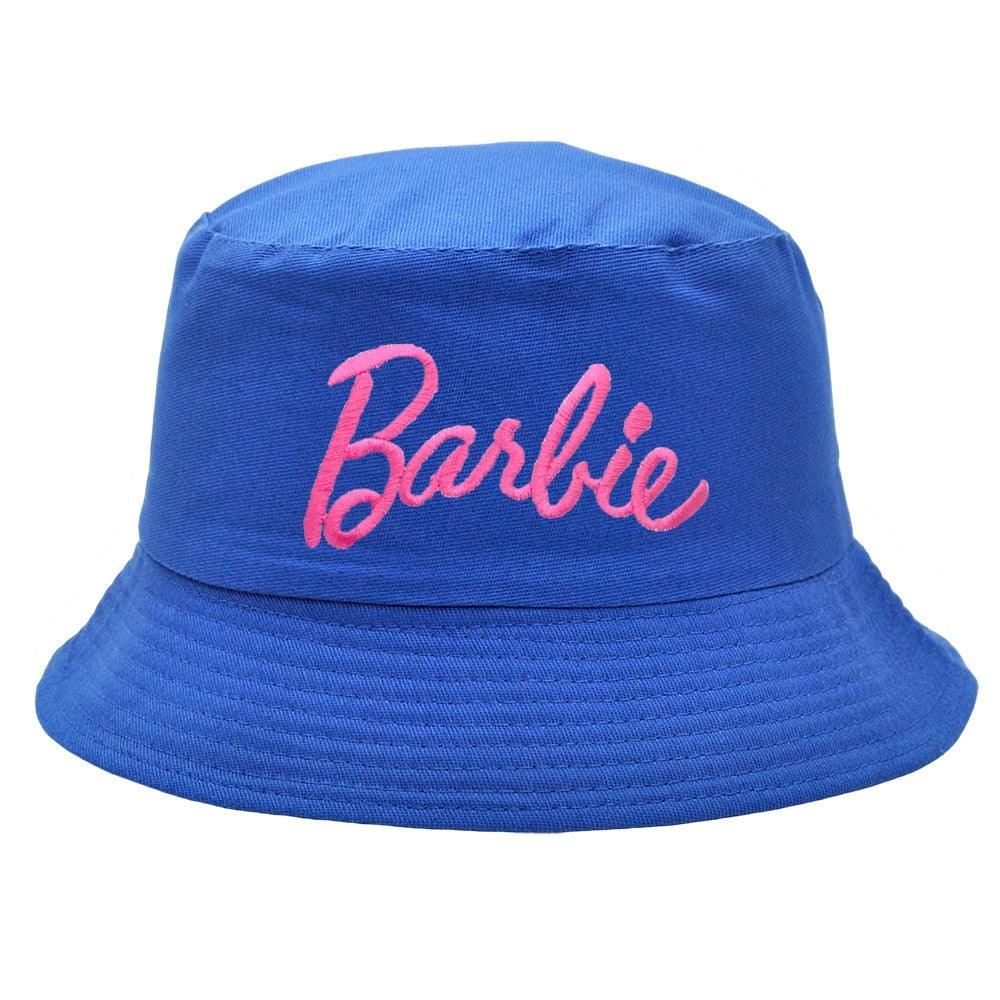 Fashion Barbie Fisherman Hat Kawaii Girls Embroidery Letter Women Outdoor Sunscreen Cap Summer Casual Beach Sunshade Caps Gifts - NERD BEM TRAJADO