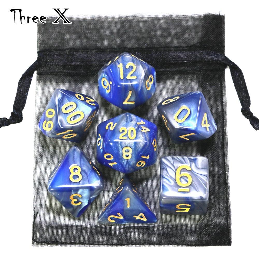 Kit de Dados RPG de Resina - Modelo 26 - NERD BEM TRAJADO