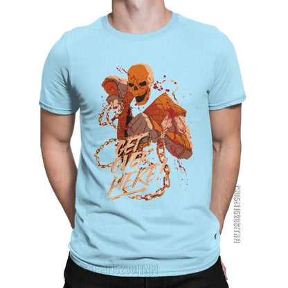 Mortal Kombat Hell Scorpion T-Shirt Men Awesome Pure Cotton Tees Crewneck Classic Short Sleeve T Shirt Clothes - NERD BEM TRAJADO