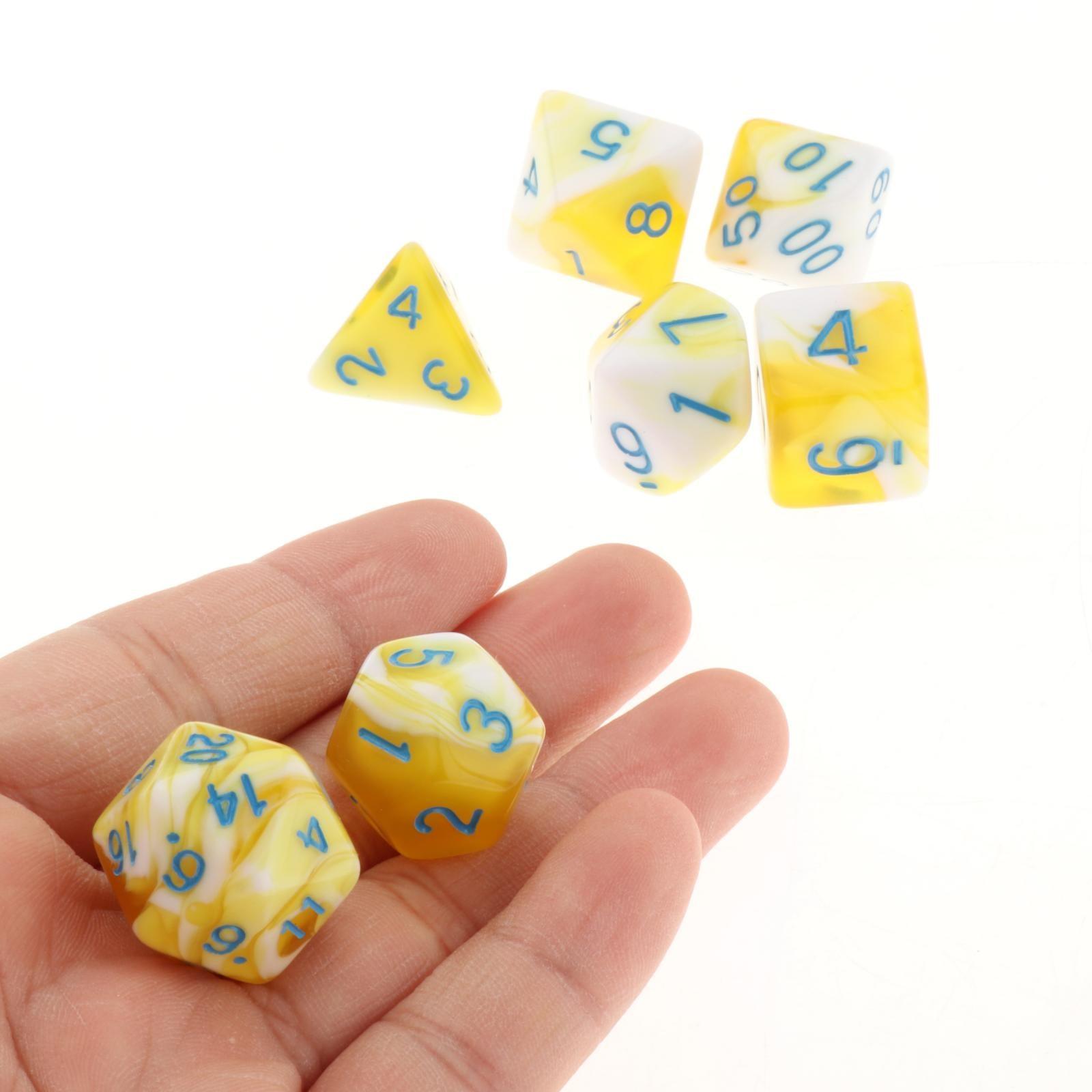 Kit de Dados RPG de Resina - Tema Colors - NERD BEM TRAJADO