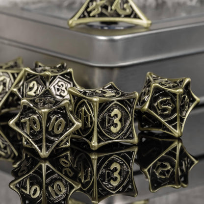 Kit de Dados RPG de Metal - NERD BEM TRAJADO