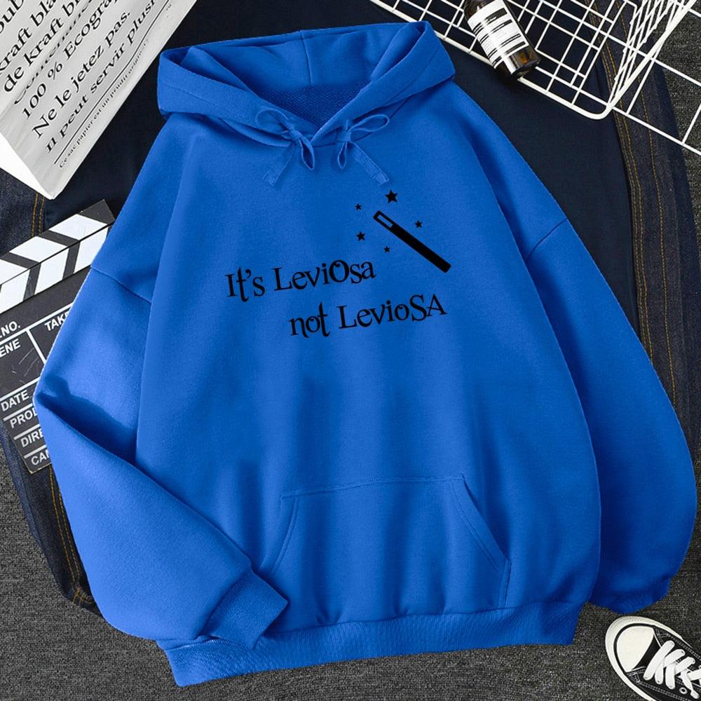 Women Hipster Streetwear Sweatshirts 2022 It&#39;s Leviosa Magic Fleece Casual Hoodies Female Autumn Harajuku Tracksuit Brand Hooded - NERD BEM TRAJADO