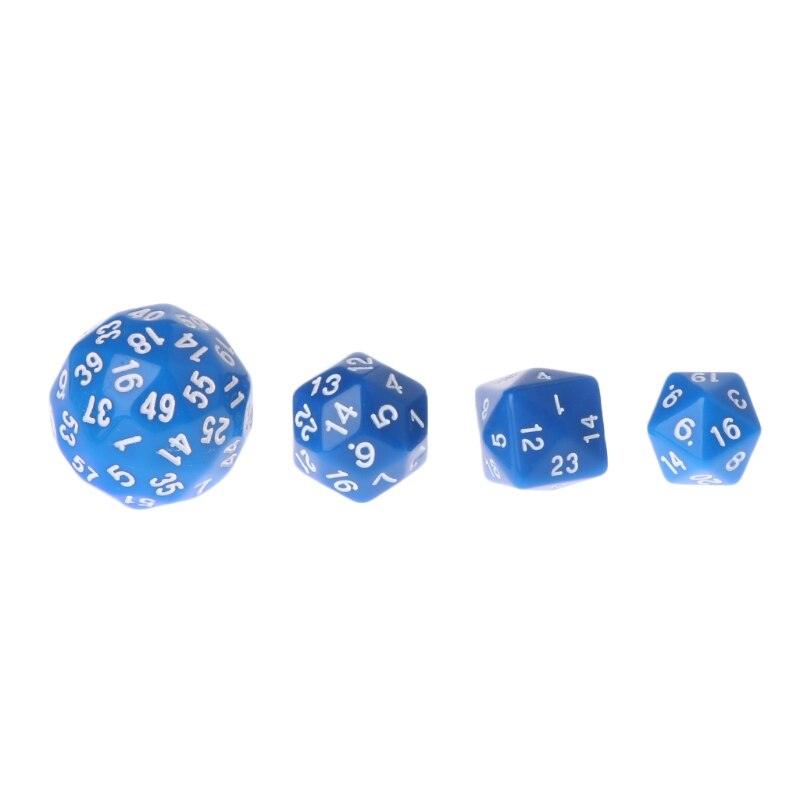 12pcs/Set Multi-sided Polyhedral Dice D4 D6 D8 D10 D12 D20 D24 D30 D60 - NERD BEM TRAJADO