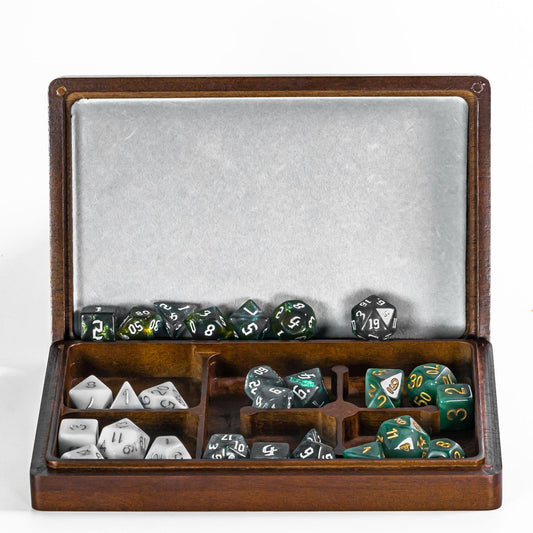 Kit de Dados RPG de Resina com Box - 2 em 1 - NERD BEM TRAJADO