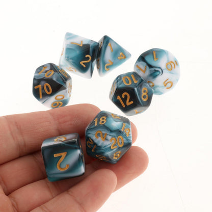 Kit de Dados RPG de Resina - Tema Colors - NERD BEM TRAJADO