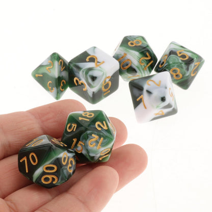 Kit de Dados RPG de Resina - Tema Colors - NERD BEM TRAJADO