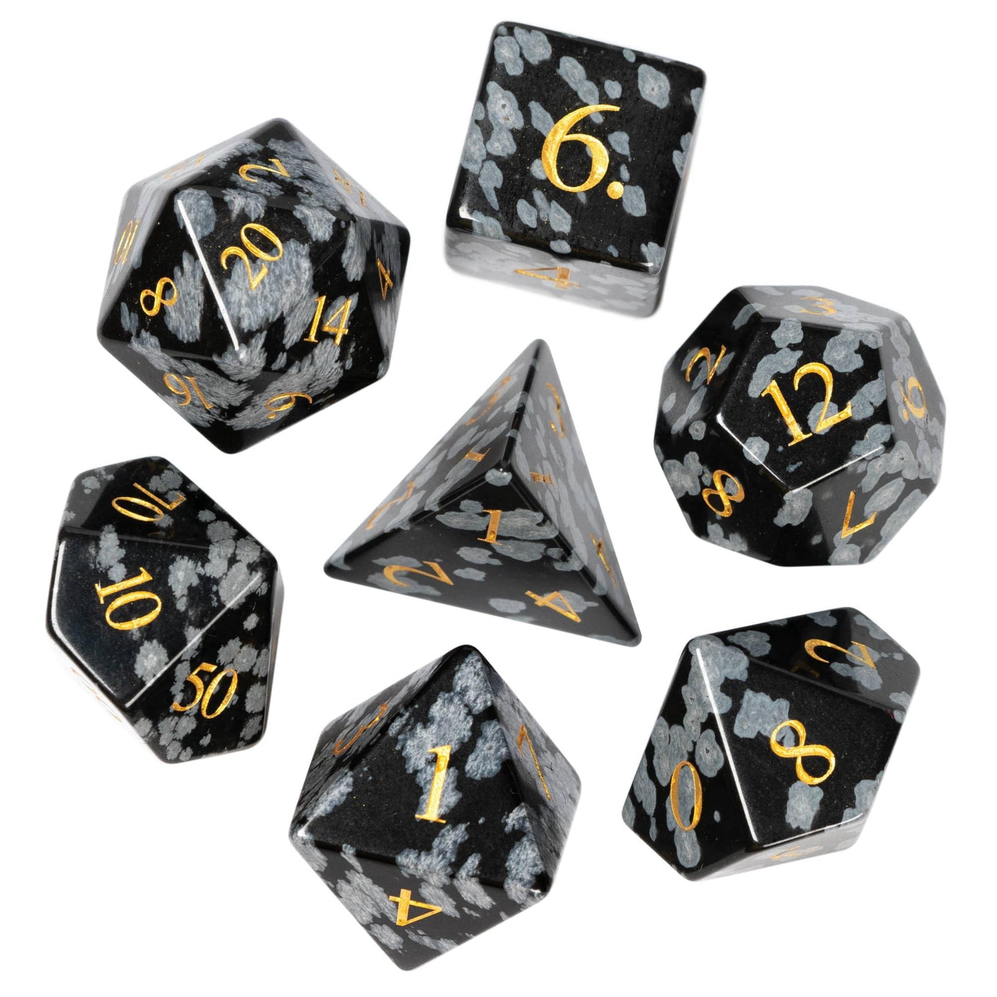 Kit de Dados RPG de Pedra - Modelo 15 - NERD BEM TRAJADO